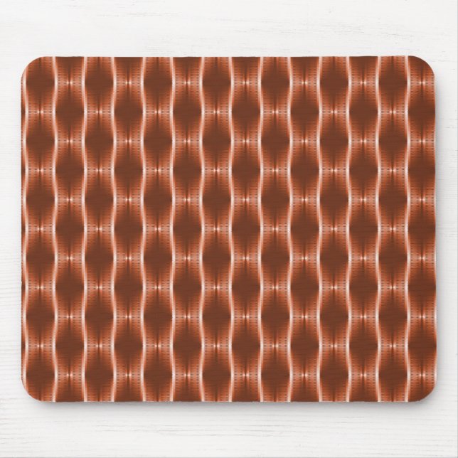 Burnt Orange Metallic Ribbons Mousepad (Vorne)