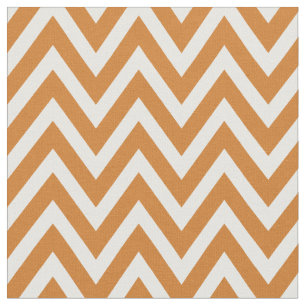 Burnt Orange Moderne Zickzack Streifen Stoff