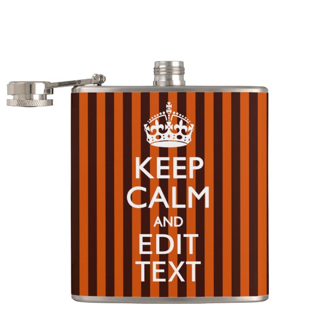 Burnt Orange personalisieren Sie diese Behalten, r Flachmann (Geöffnet)