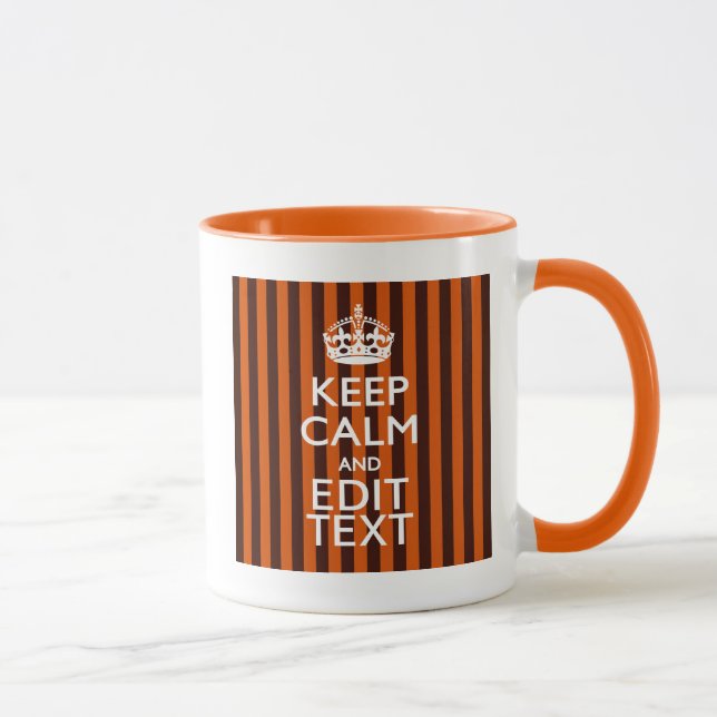 Burnt Orange personalisieren Sie diese Behalten, r Tasse (Rechts)