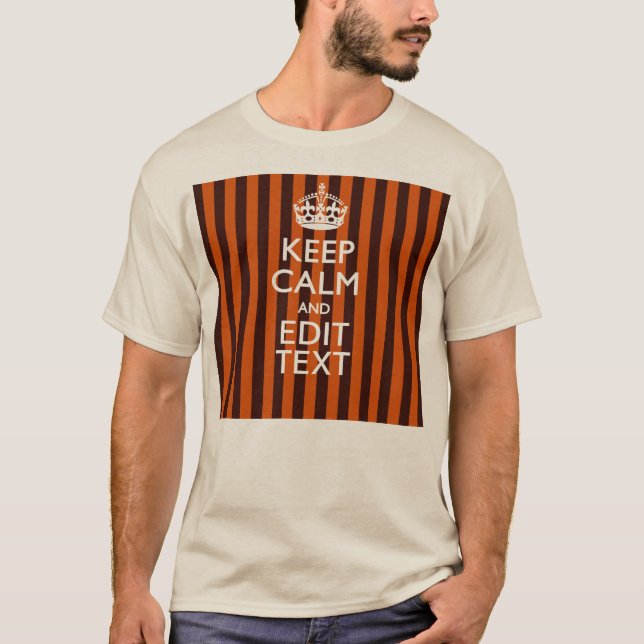 Burnt Orange personalisieren Sie diesen Behalt von T-Shirt (Vorderseite)