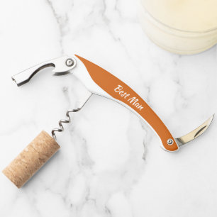 Burnt Orange Personalisiert Wedding Trauzeuge Kellnermesser
