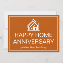 Burnt Orange Real Estate Business Custom Marketing Karte