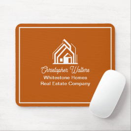 Burnt Orange Real Estate Company Custom Realtor Mousepad