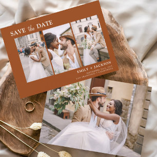 Burnt Orange Save the Date 4 Foto Einfach