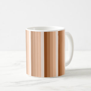 Burnt-Orange-Schattenstreifen Kaffeetasse