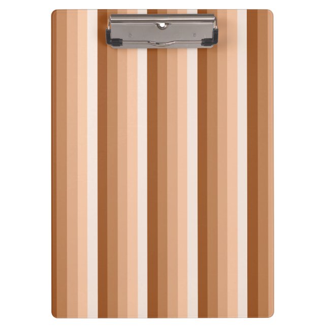 Burnt-Orange-Schattenstreifen Klemmbrett (Vorderseite)