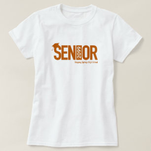 Burnt Orange SENIOR mit Graduierungskappe T-Shirt