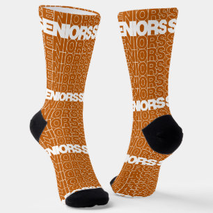 Burnt Orange Seniors Seniors Seniors Socks Socken
