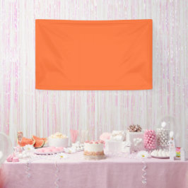 Burnt Orange Solid Color Banner
