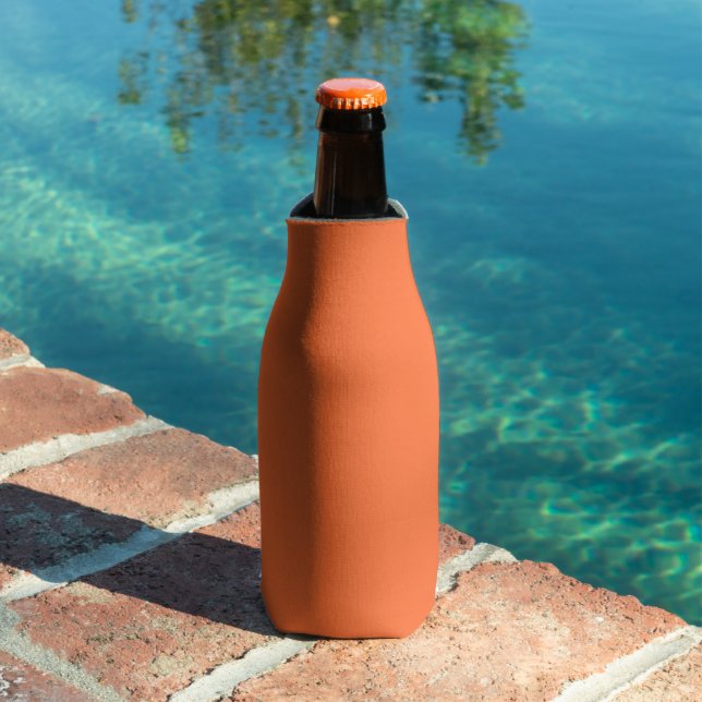 Burnt Orange Solid Color Flaschenkühler (In Situ Pool)