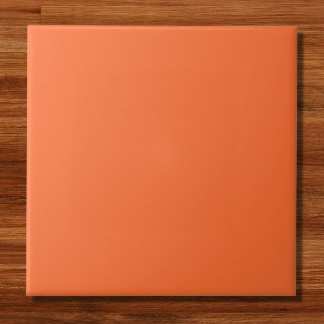 Burnt Orange Solid Color Fliese (Von Creator hochgeladen)
