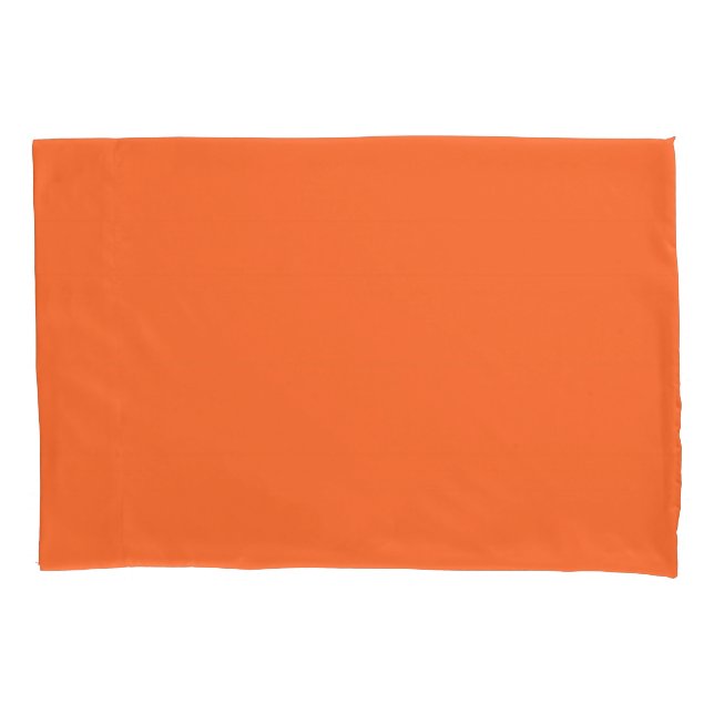 Burnt Orange Solid Color Kissenbezug (Vorderseite)