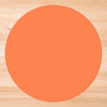 Burnt Orange Solid Color Runder Pappuntersetzer<br><div class="desc">Burnt Orange Solid Color</div>