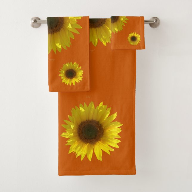 Burnt Orange - Sonnenblume Badhandtuch Set (Insitu)