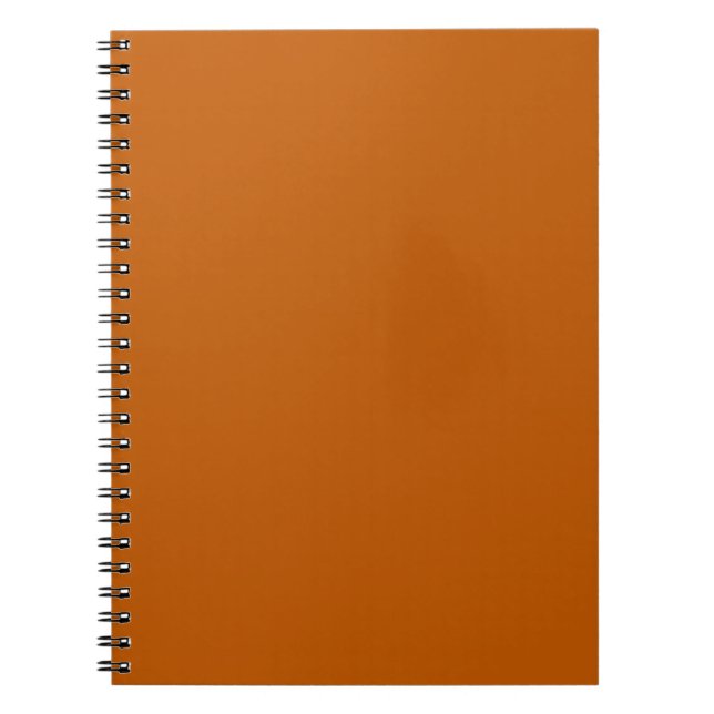 Burnt Orange Spiral Notebook Notizblock (Vorderseite)
