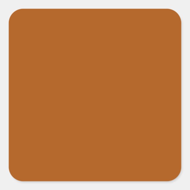 Burnt Orange Square Sticker (Vorderseite)