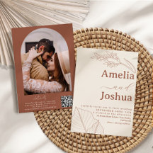 Burnt Orange Terracotta Modern Boho Wedding