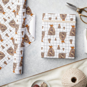 Burnt Orange Texas Graduate Armadillo Geschenkpapier