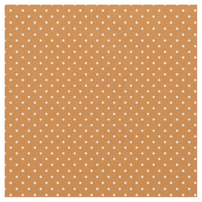 Burnt Orange Tiny Dots Stoff (Nahaufnahme)