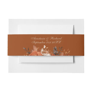Burnt Orange Wedding Einladungsbanderole