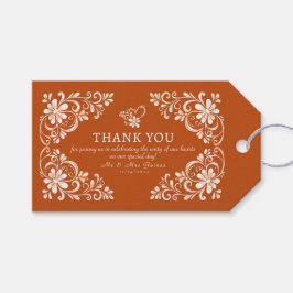 Burnt Orange Wedding Vielen Dank für Ihr Interesse Geschenkanhänger