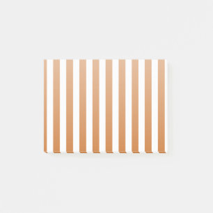 Burnt-orange-weiße Süßigkeiten Streifen Post-it Klebezettel