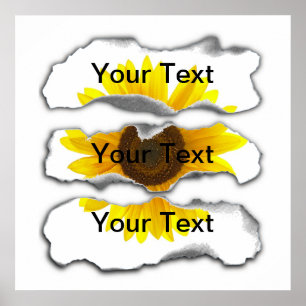 Burnt Paper Template - Customizable Poster