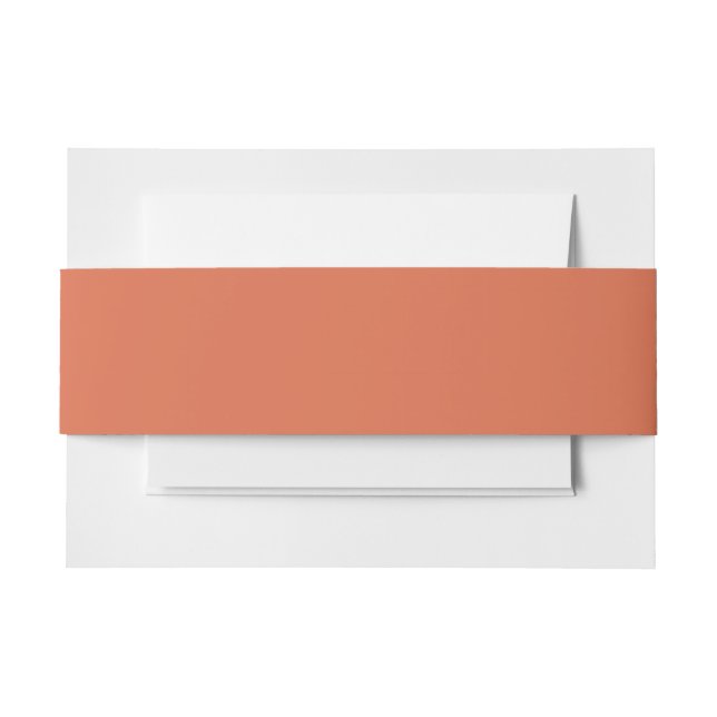 Burnt Sienna Einladungsbanderole (Vorderseite Beispiel)