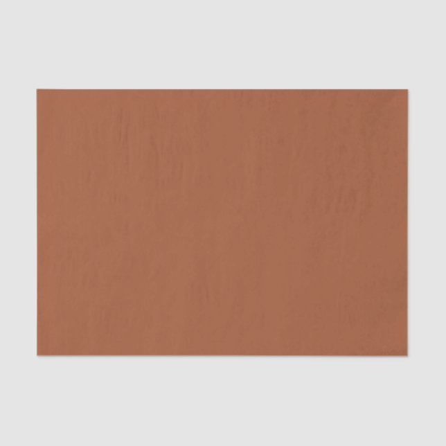 Burnt Sienna Solid Color Seidenpapier (Vorderseite)