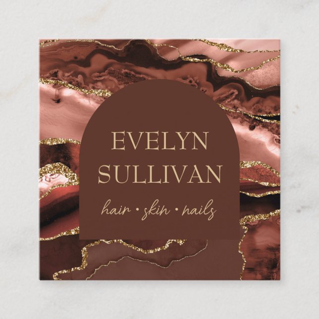 Burnt sienna Visitenkarte (Vorderseite)