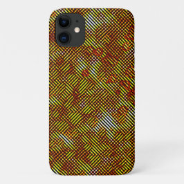 Burnt-Streifen und farbiges Schach Case-Mate iPhone Hülle