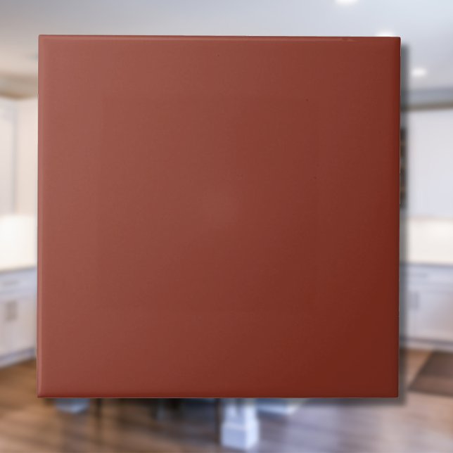 Burnt Umber Solid Color | Classic | elegant Fliese (Von Creator hochgeladen)