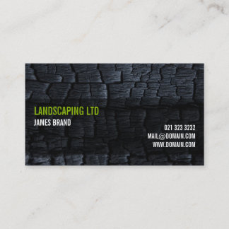 Burnt Wood Business Card Visitenkarte