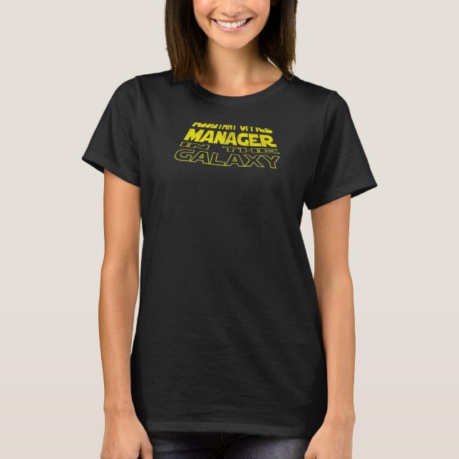 Büro-Assistent Manager  Space Rückseite T-Shirt (Vorderseite)