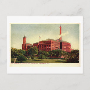 Büro für Gravur & Druck, Washington DC Postkarte