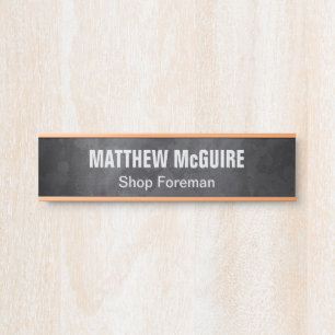 Büro für industrielle Grunge Metal Look Shop Türschild