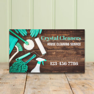 Büro für Janitorial Housekeeping Reinigungsdienste Visitenkarte