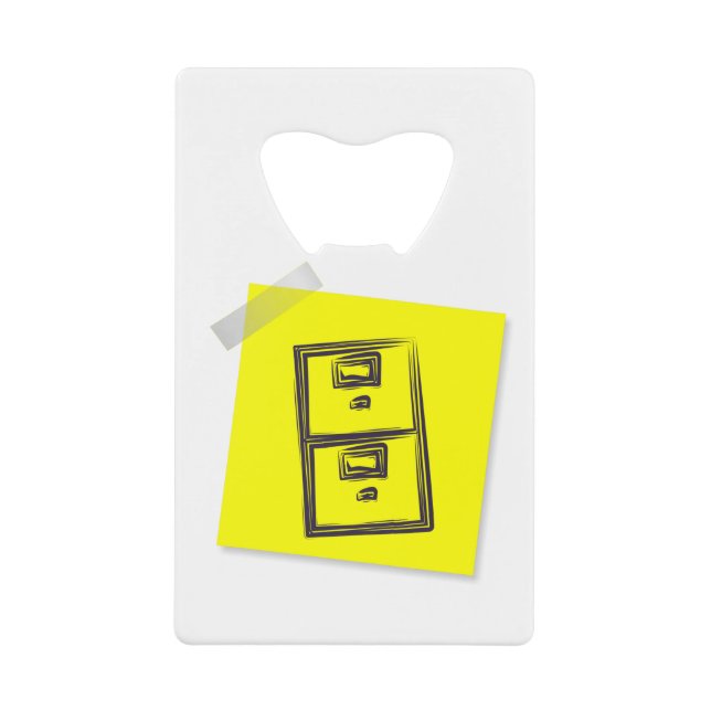 Büro Geldbeutel Flaschenöffner (Vorderseite)