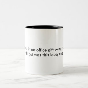 Büro-Geschenk-Tauschen-Tasse Zweifarbige Tasse