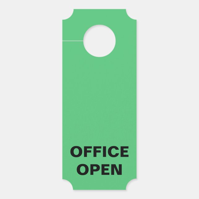 Büro geschlossen oder geöffnet türanhänger (Vorderseite)