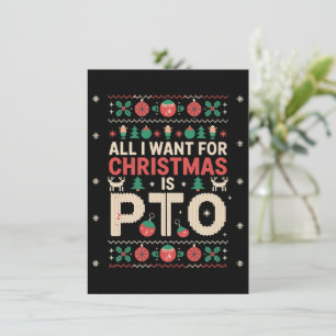 Büro-Hässliche-Weihnachts-PTO-Arbeitsfeier-Kollege Feiertagskarte