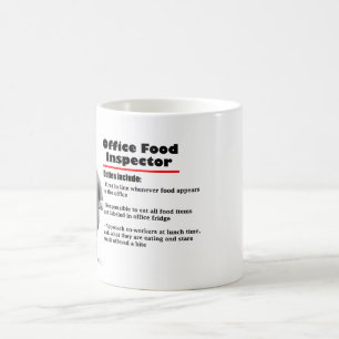 Büro Humor Food Inspector Kaffeepause Tasse