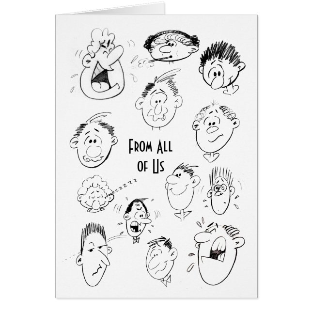 Büro Humor-Karte (Vorne)