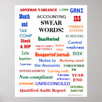 BÜRO HUMOR "KONTO SWEAR WORDS Finance"