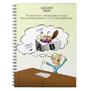 Büro-Humor - Notizbuch Notizblock