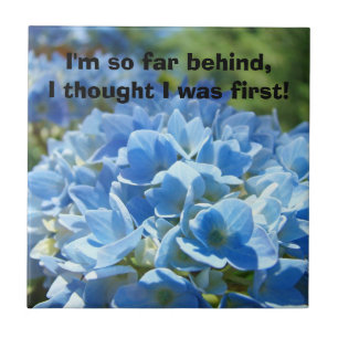 Büro-Humorgeschenke Blaue Hortensien-Fliesen-Kunst Fliese
