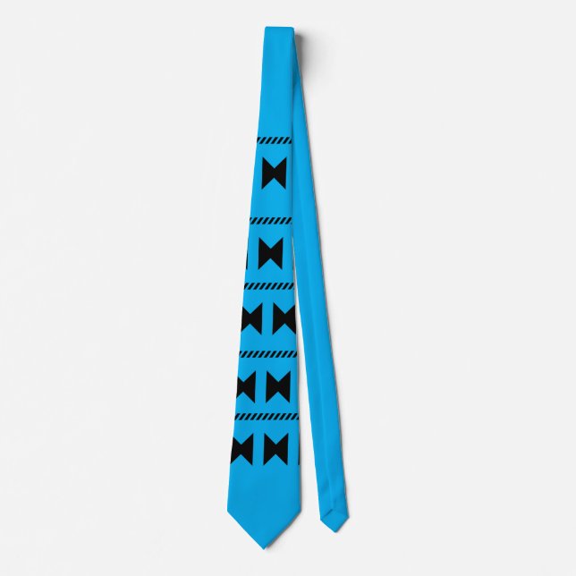 Büro-Krawatte in elegantem Blau Krawatte (Vorderseite)