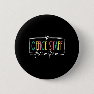 Büro-Mitarbeiter Dream Team Front Office Schule Se Button