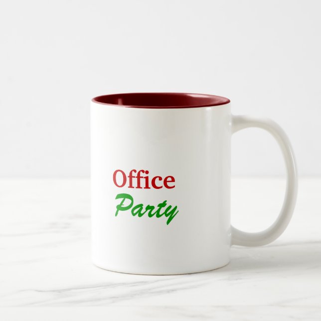 Büro-Party-Tasse Zweifarbige Tasse (Rechts)